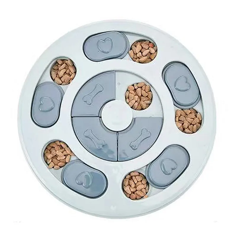 

Dog Food Slow Feeding Disc Anti-Choking Round Feeder Plastic Interactive Puzzle Toy
