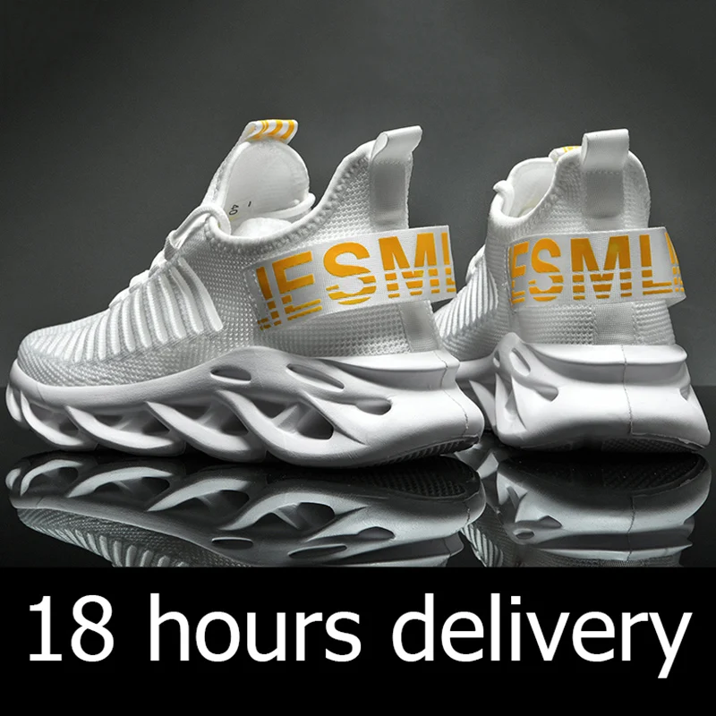 

Breathable Blade Running Shoes 46 Light Men's Shoes New Sports Shoes Large Size Sneakers 45 Fashion Outdoor Jogging Casual Shoes