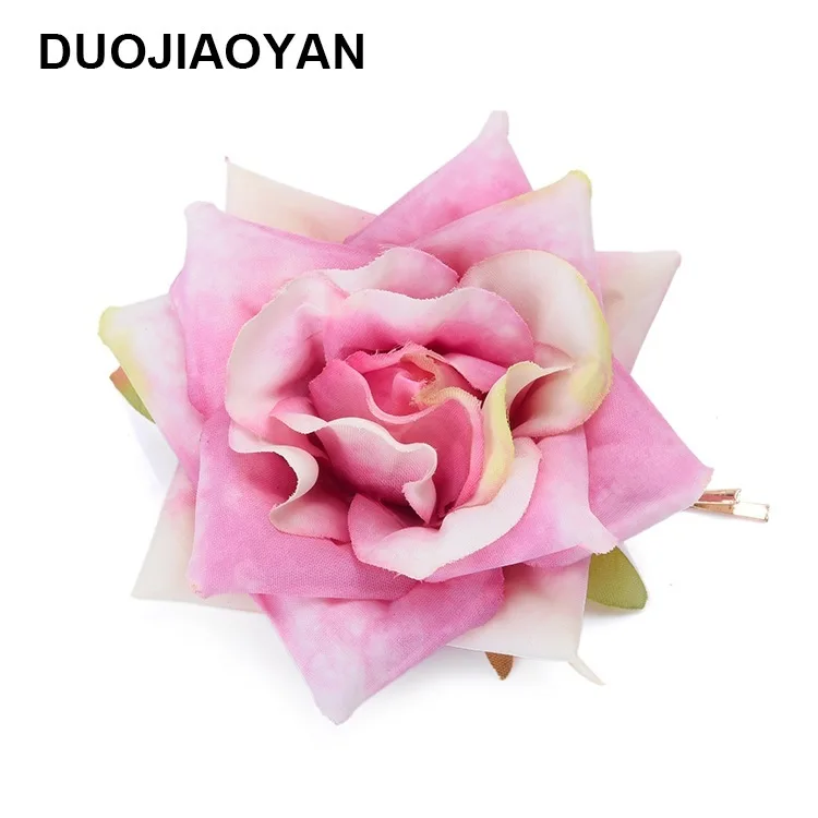

And Charming Hot New Simulation Of Cloth Art Prosperous Retro Rose Clip Hairpin Clip Accessories Wholesale A Word
