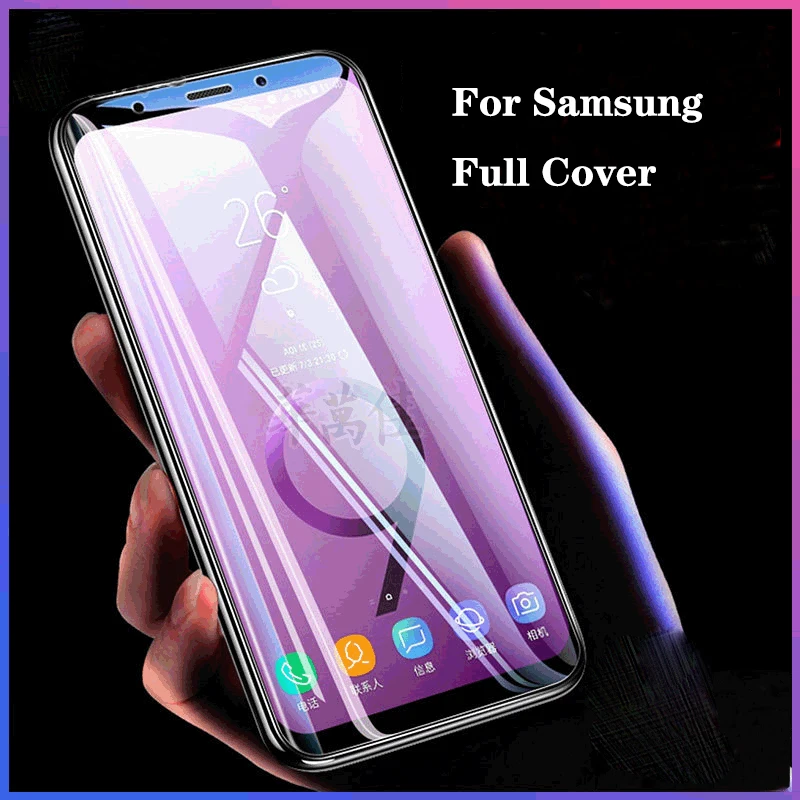 Для samsung Galaxy S10 Plus S8 S9 Note 8 9 10 с инструментами полностью покрыты против отпечатков