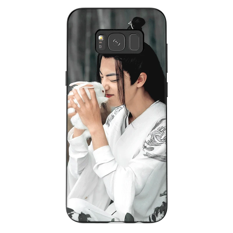 Phone Case for Samsung M10 M20 M30 M40 S6 S7 Edge S9 S8 S10 S10E Plus Note 8 9 10 The Untamed Xiao Zhan Black Cute |