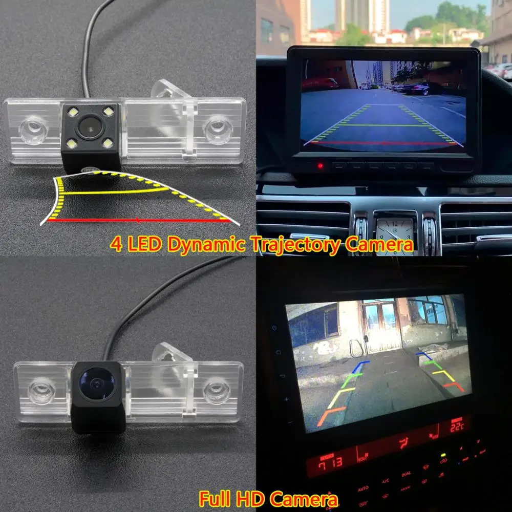 Камера заднего вида с динамическими траекториями HD для Toyota Corolla Sedan 2007-2013 BYD F3 F3R S6 M6