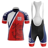 u s coast guard cycling kit bike uniform summer cycling jersey set road bicycle jerseys mtb bicycle wear breathable sports team