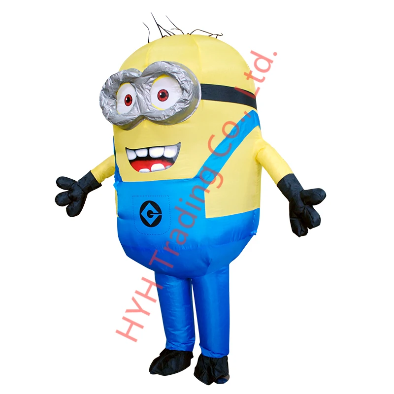 Пурим Хэллоуин надувной Миньон парик Боб для женщин и мужчин Косплей талисман