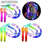 Светодиодная светящаяся скакалка, скакалка, кабель для детей, для ночных упражнений, фитнеса, тренировок, спорта, MJ