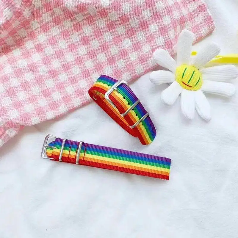 Минималистский непальский Радужный Браслет гордыня плетеная Мужская и женская