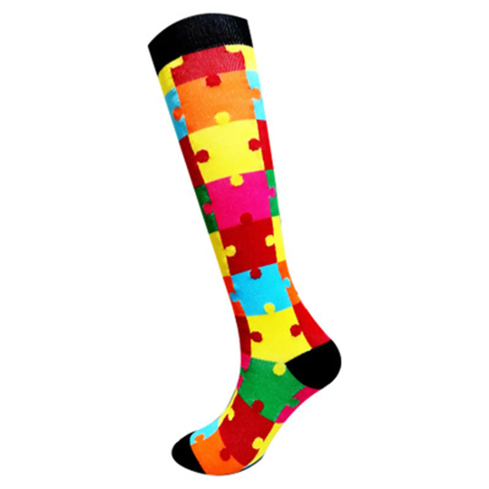 

8 Pairs Women Calf Shaping Compression Socks Winter Warm Sweat-absorbent Superelastic Harajuku Print Socks носки женские