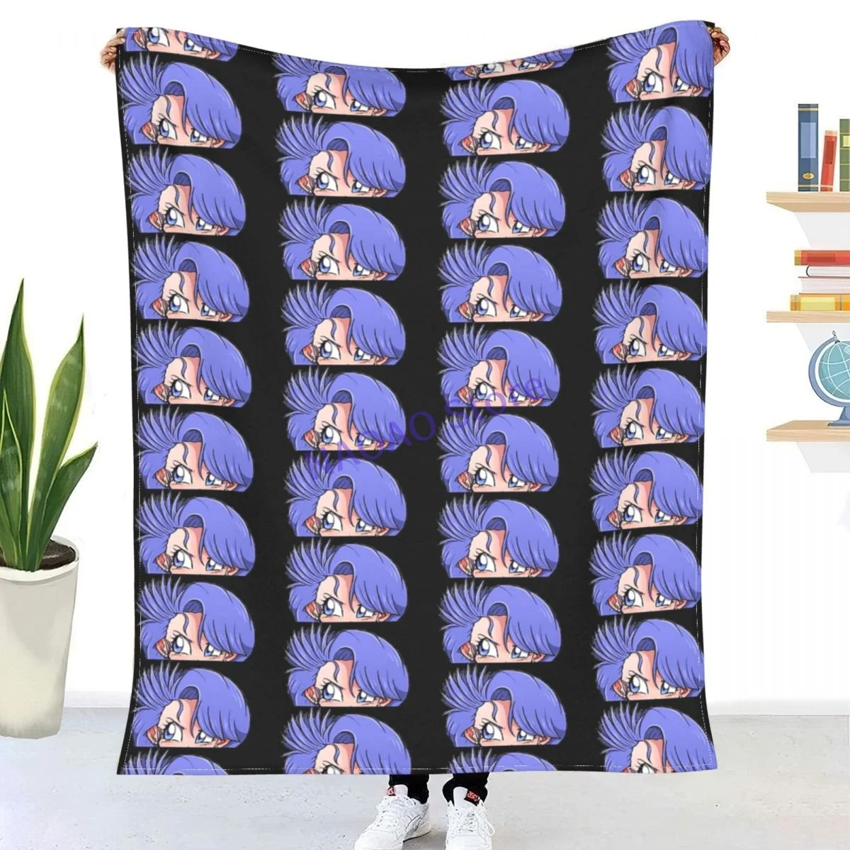 

Anime Peeker #136 Throw Blanket Sheets on the bed Blankets on the sofa Decorative lattice bedspreads Happy nap for children