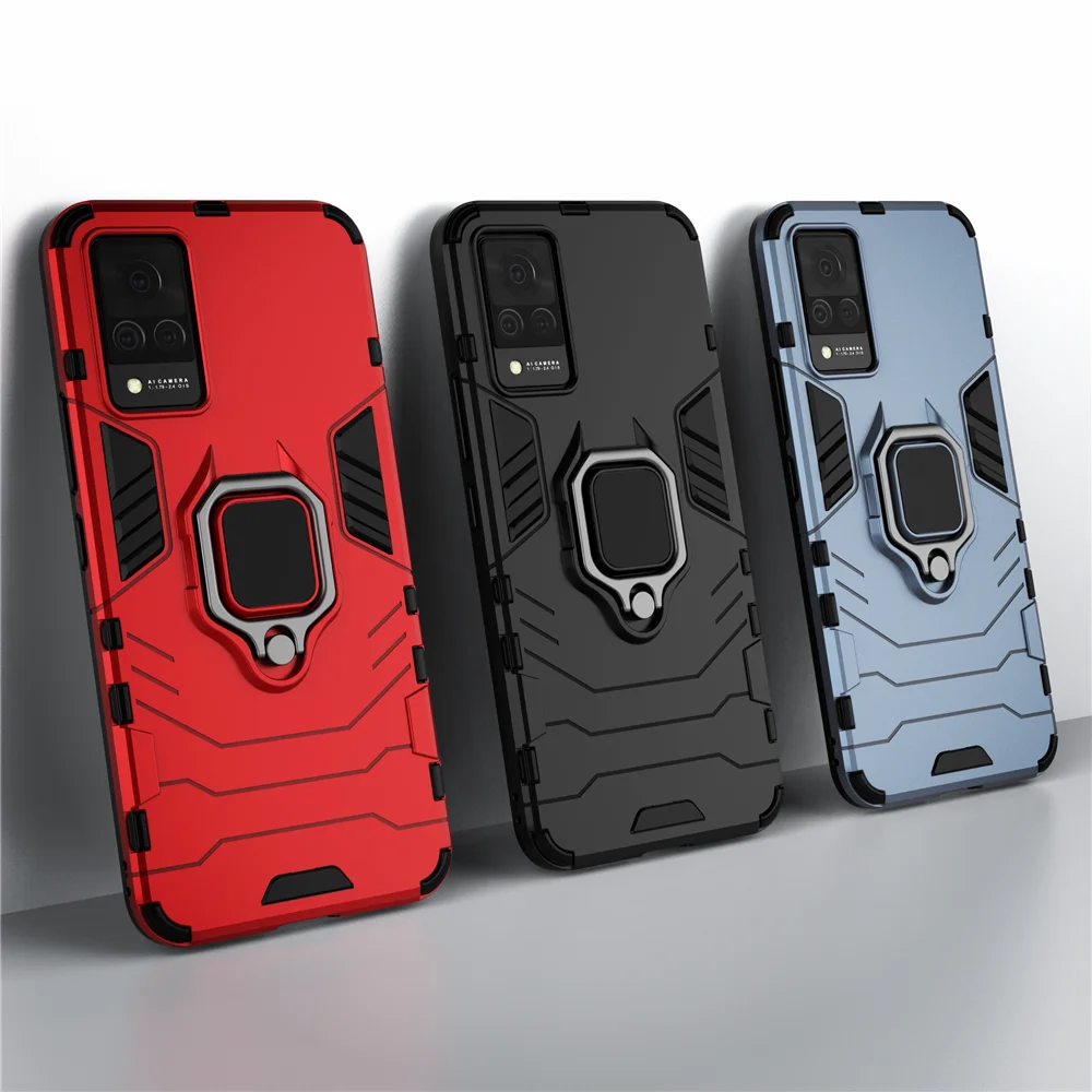 

For Vivo S9 Case Magnetic Car Shockproof Ring Armor Phone Cover For Vivo S9 VIVOS9 V2072A 6.44" Funda Coque Capa
