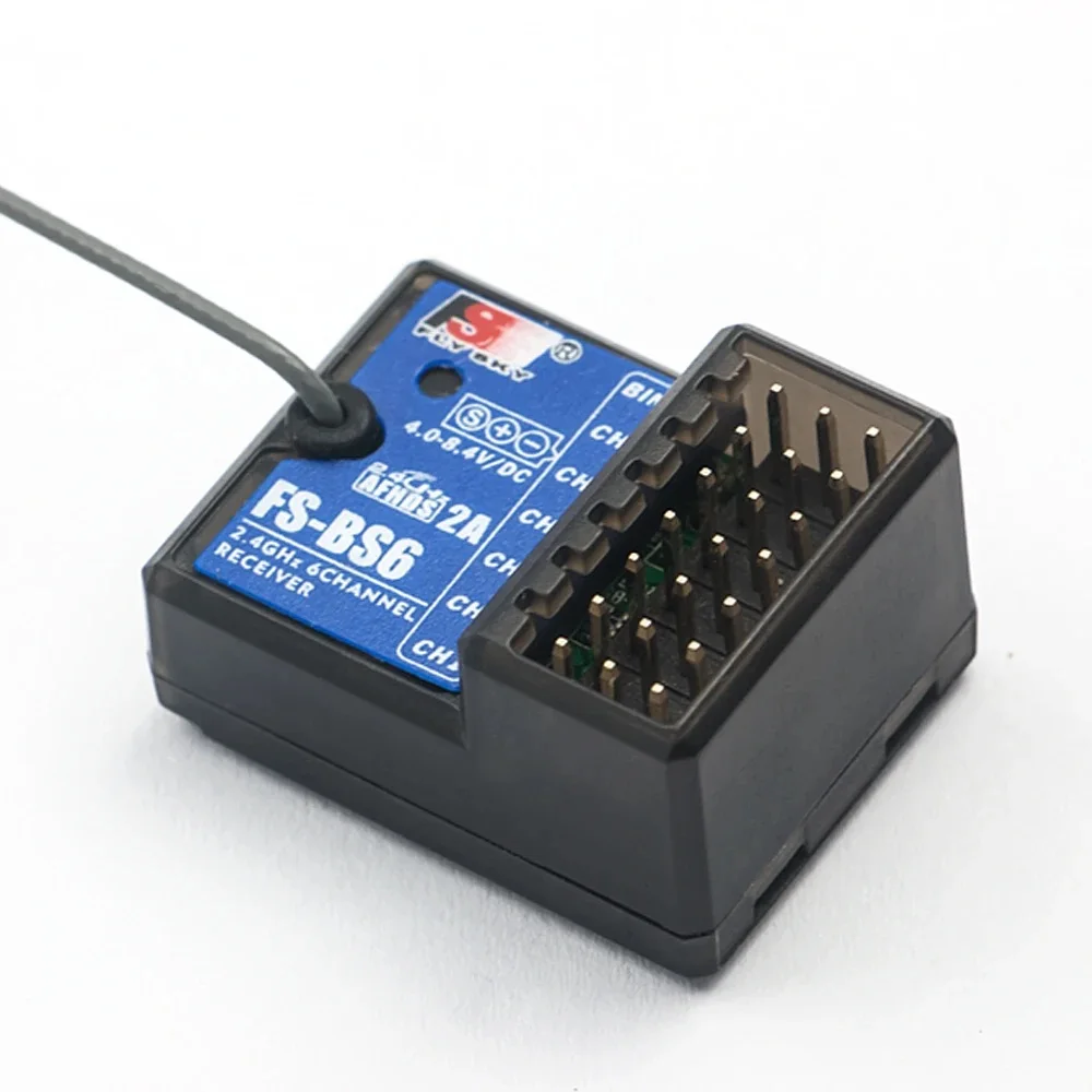 FlySky FS-BS6 2 4 ГГц 6CH AFHDS 2A Радиоуправляемый приемник PWM с функцией гироскопа для