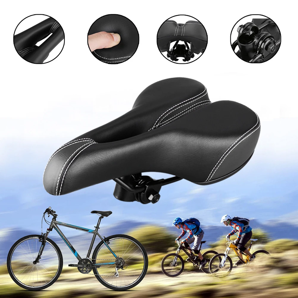 

Bicycle Saddle Bicycle Seat MTB Bike Seat Big Bum Soft Comfort Cushion Pads Sprung High Quality Thickened Foaming Seat Cushion