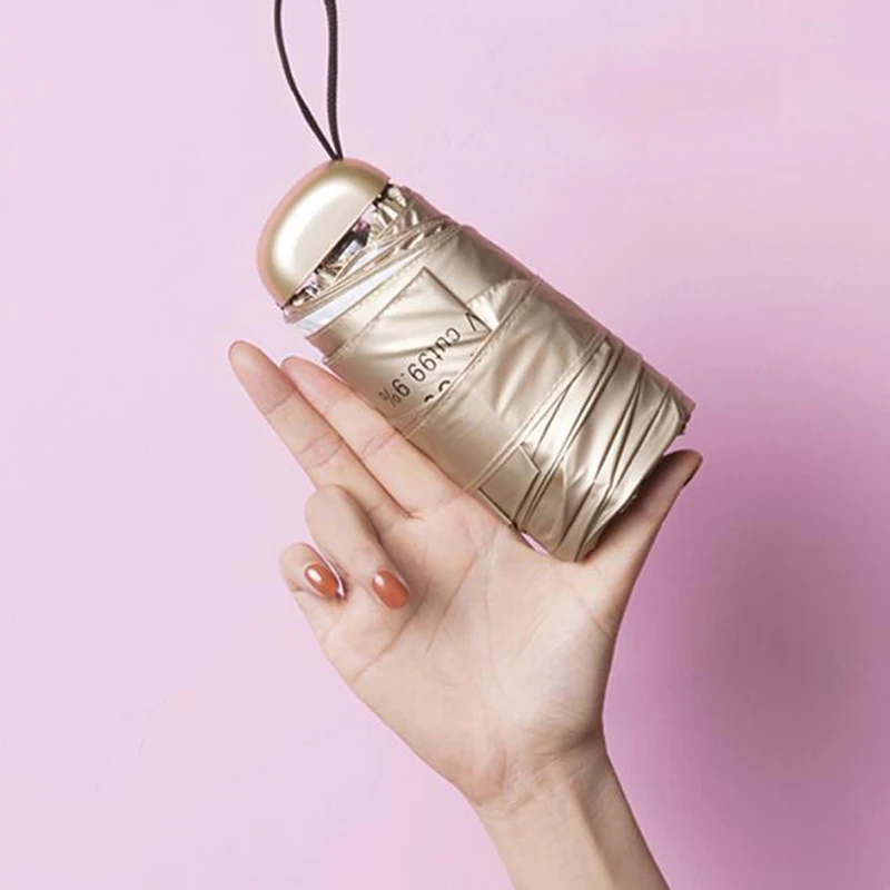 Легкий модный Зонт от дождя женский подарок карманный мини-зонтик для девушек