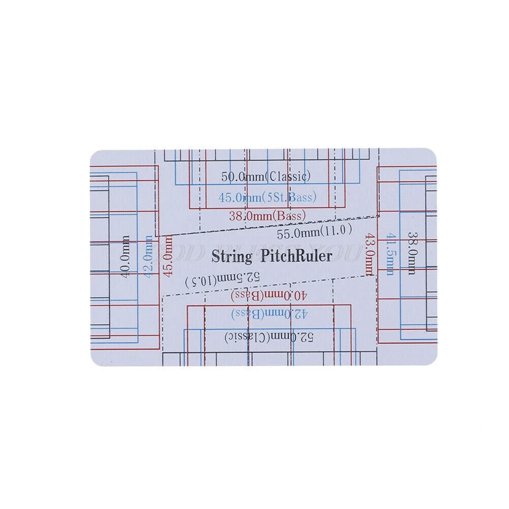 

Guitar Bass String Pitch Ruler Gauge String Action Measuring Guitar Luthier Tool Drop Shipping
