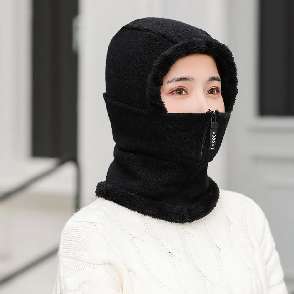 Женская зимняя вязаная шапка новинка теплые зимние шапки с меховой подкладкой