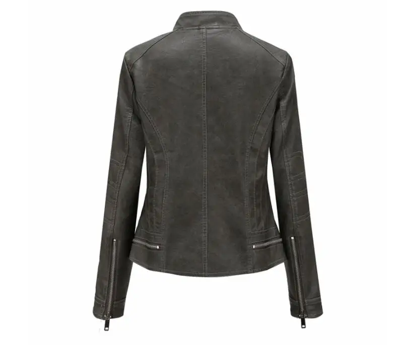 Женская куртка из искусственной кожи женская зимняя коллекция 2019 года моющаяся