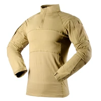 knitted shirt ls long sleeve strech coyote cotton tactical combat shirt for men