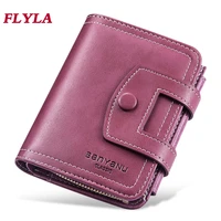 womens leather wallet short 2022 new cowhide drivers license card bag integrated vertical womens wallet