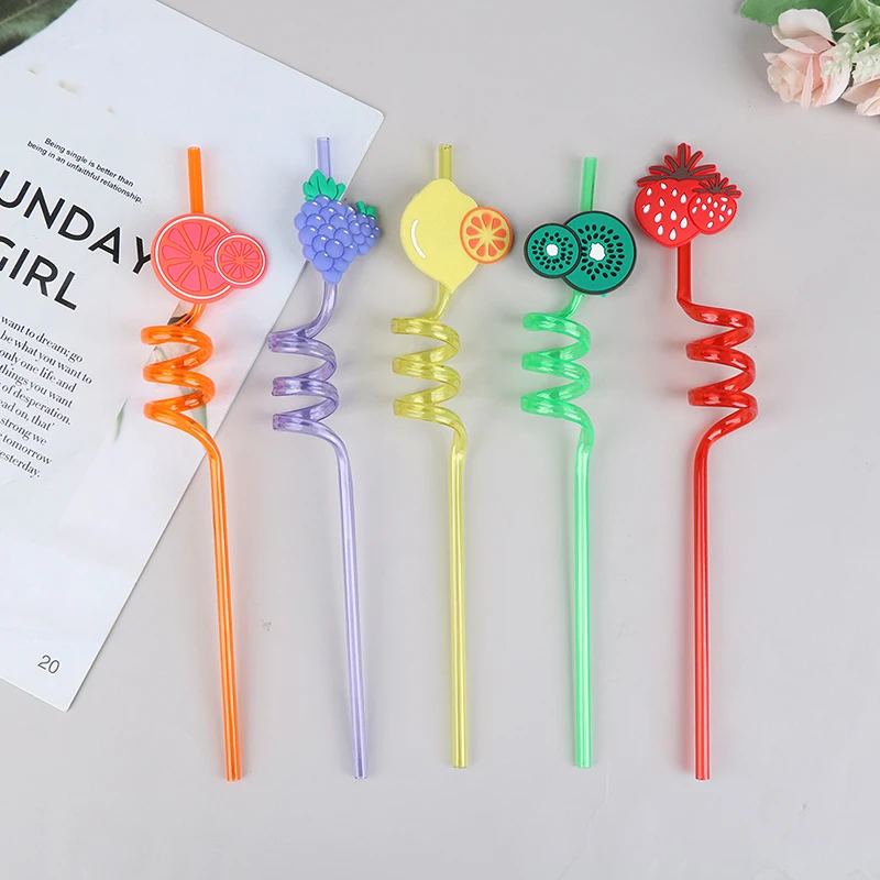 5 шт. многоразовые пластиковые соломинки для напитков | Дом и сад