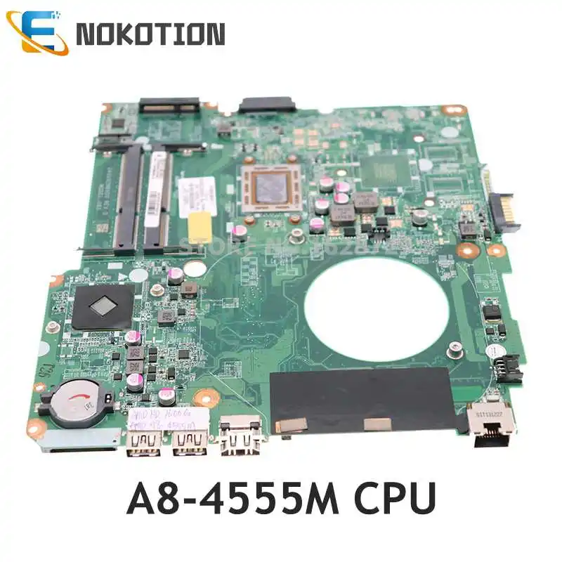 

NOKOTION DA0U92MB6D0 736822-501 736822-001 739659-501 For HP Pavilion 14-N Laptop motherboard A8-4555M CPU DDR3