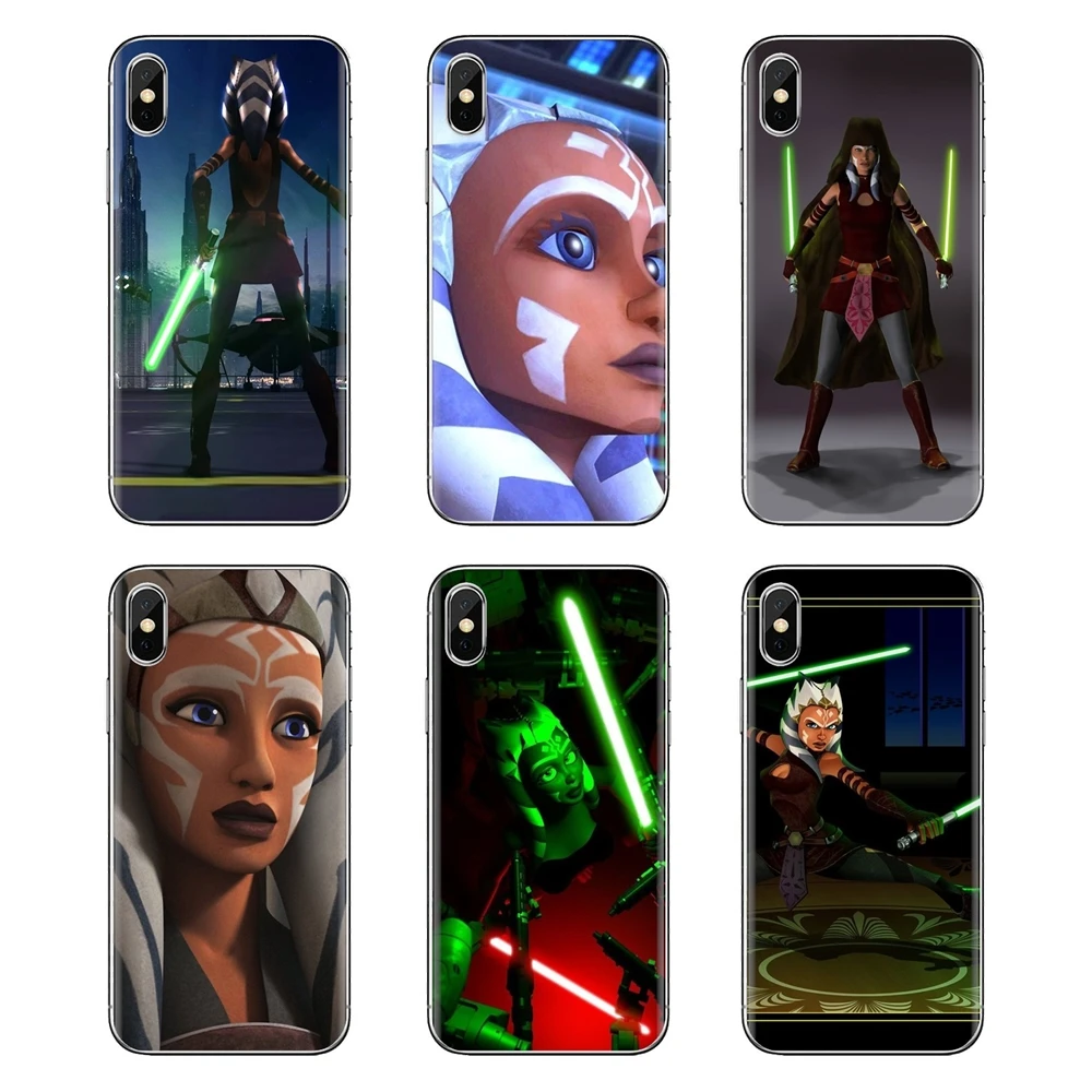 For Samsung Galaxy S3 S4 S5 Mini S6 S7 Edge S8 S9 S10 Plus Note 3 4 5 8 9 Ahsoka Soft Transparent Shell Covers |