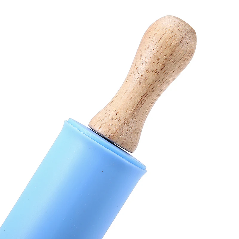 Скалка с антипригарным покрытием деревянная ручка для выпечки пиццы палочек 1 шт.