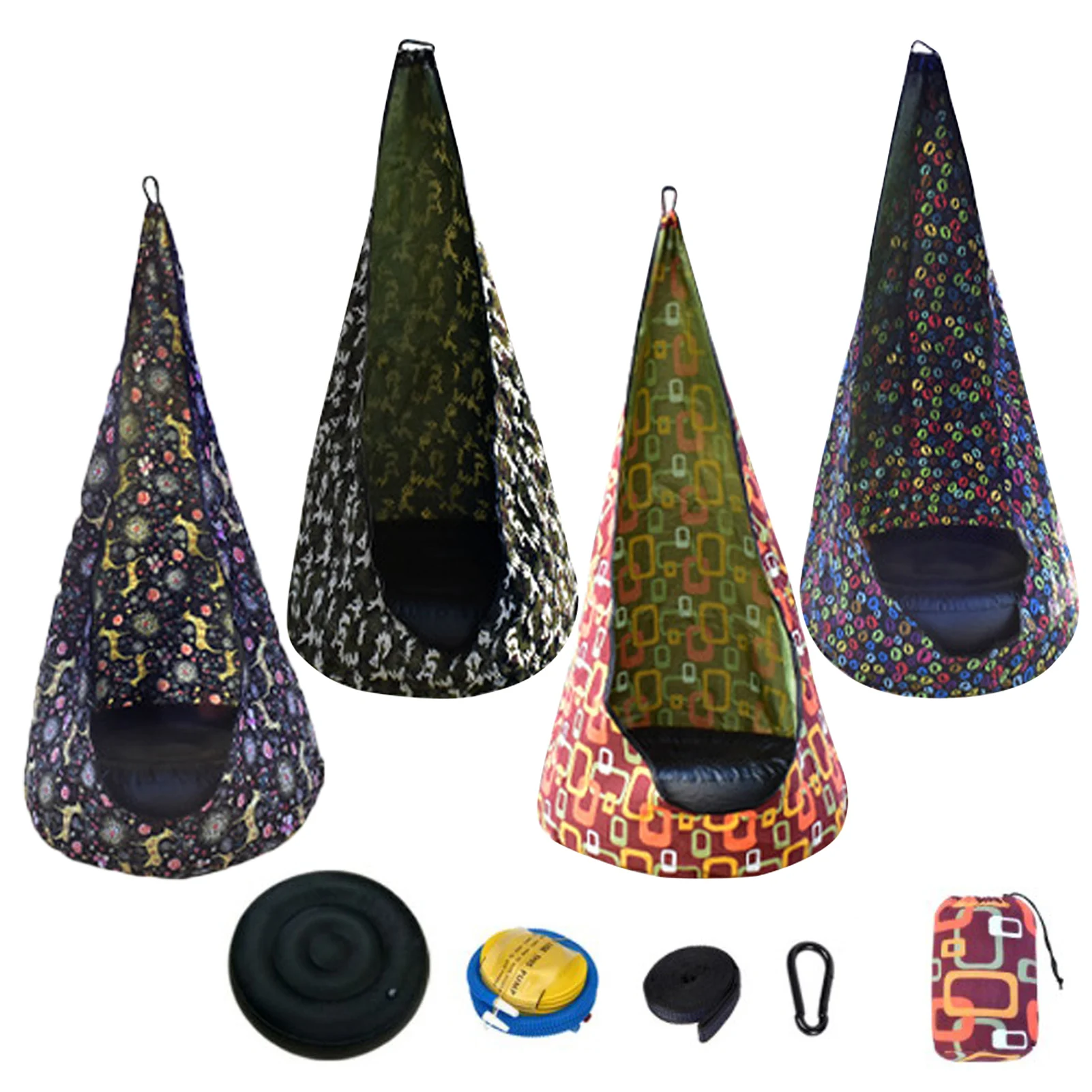 

Children Hanging Chair Soft Outdoor Inflatable Hammock Hanging Seat Child Swing Seat Patio Portable