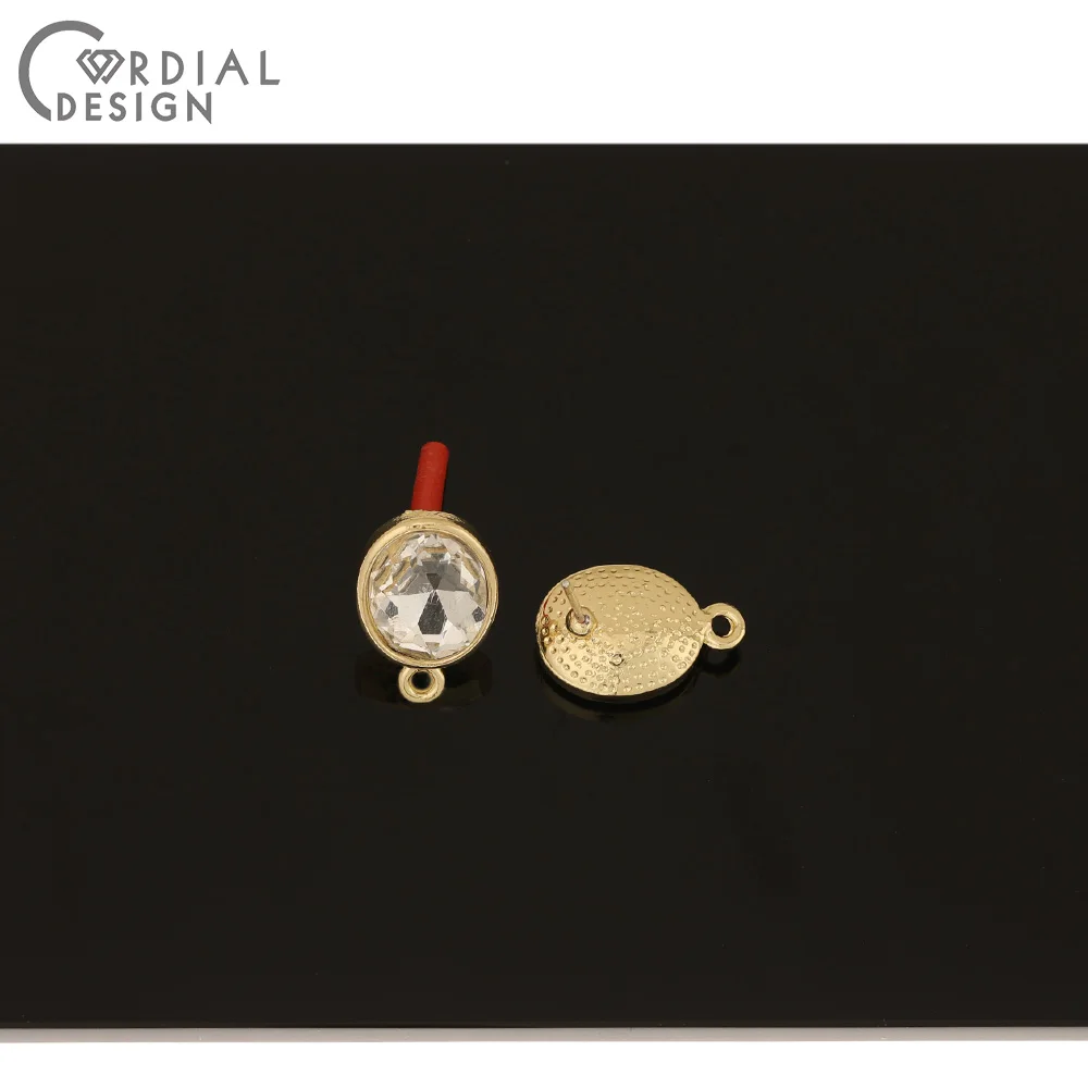 

Cordial Design 100Pcs 12*18MM Jewelry Accessories/Earring Findings/Oval Shape/Hand Made/DIY Making/Rhinestone Earrings Stud