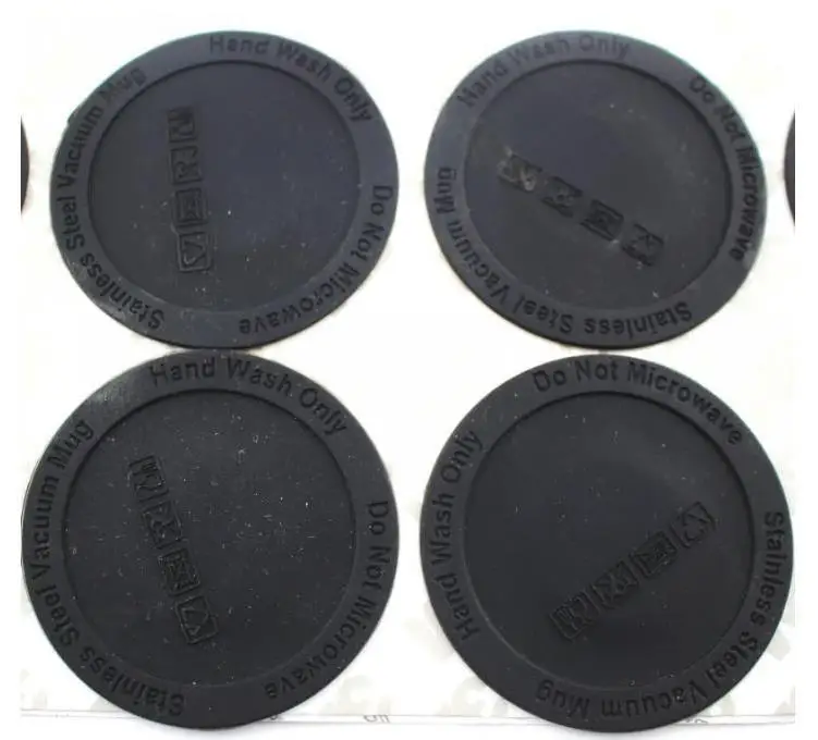 

Posavasos De Goma Negro Autoadhesivo Para Vaso De 20oz, 30oz, Pegatina Protectora Inferior, Redondos, Resistentes Al Agua, Copa
