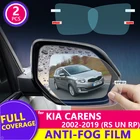 Противотуманная пленка на зеркало заднего вида с полным покрытием для KIA Carens 2002  2019 RS UN RP, защитные непромокаемые пленки, автомобильные аксессуары 2018 2010