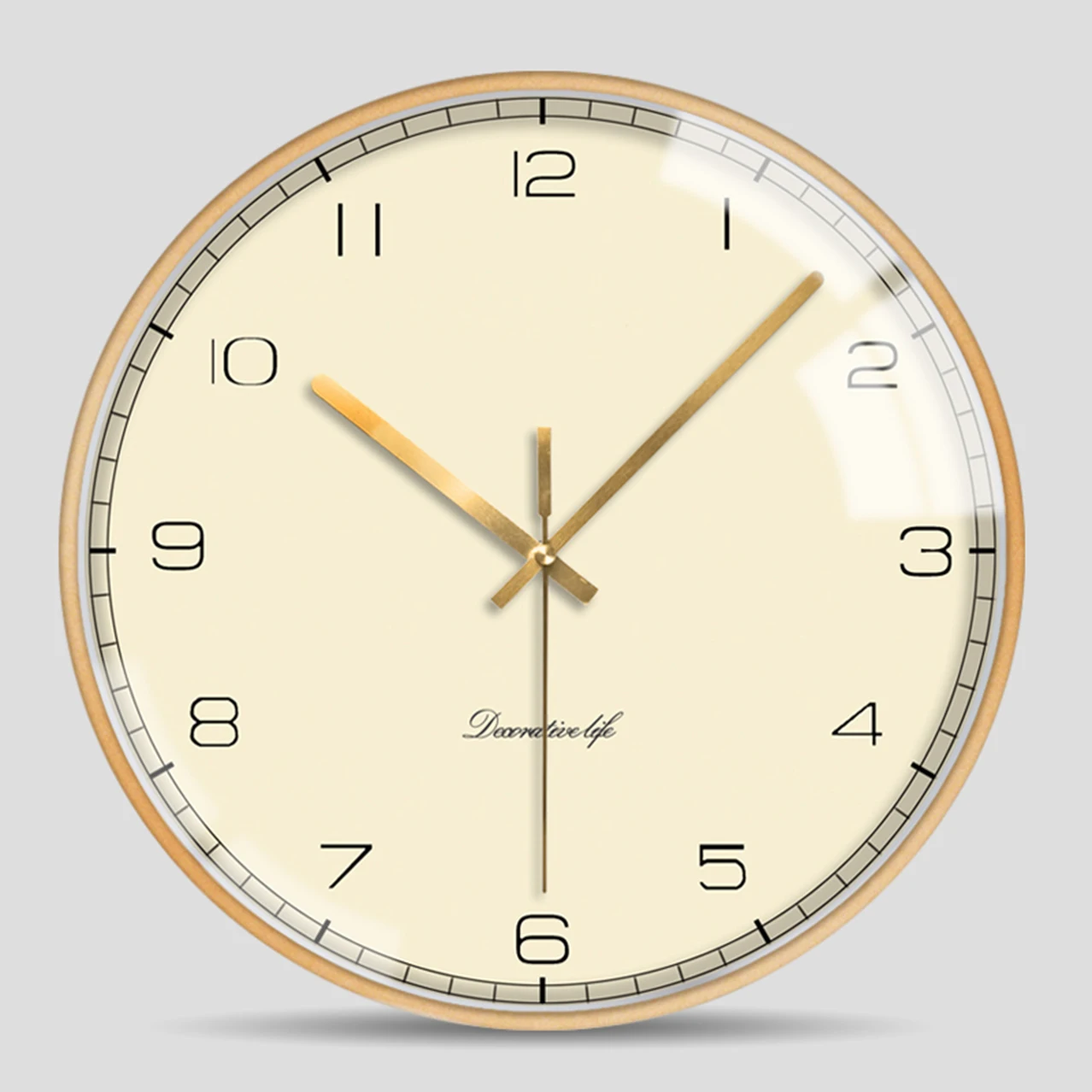 Часы настенные кварцевые в скандинавском стиле тихие металлические современные