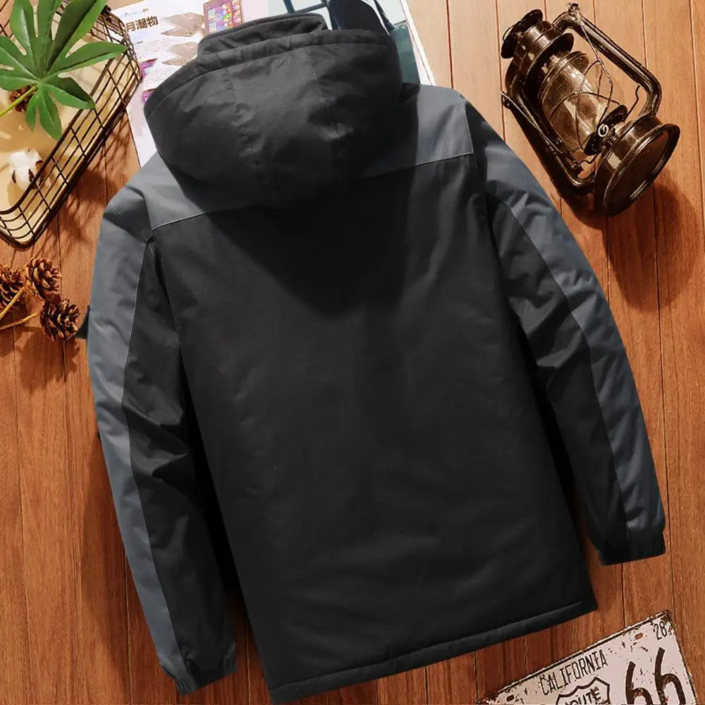 Winter Fleece Military Jackets Men Windproof Waterproof Outwear Parka Mens Windbreaker Warm Raincoat Coat 7XL,8XL, 9XL Overcoat