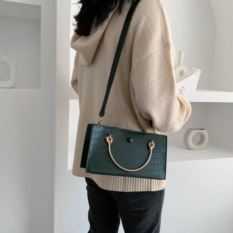 Youda оригинальный дизайн крокодиловый узор Женская классическая сумка через