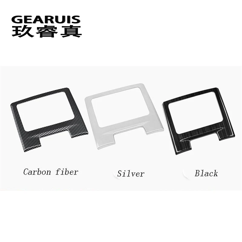 Автомобильный Стайлинг из углеродного волокна задний ряд кондиционера панель