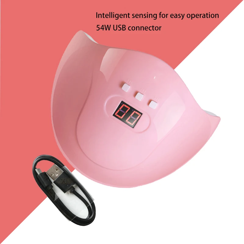 

LED Nail Lamp for Manicure Nail Dryer Machine UV Lamp For Curing UV Gel Nail Polish With Motion sensing LCD Display Nail Tools