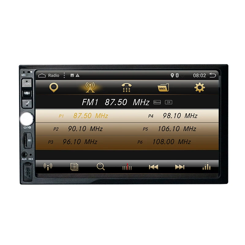 Автомобильный мультимедийный плеер универсальная стерео система на Android 10 0