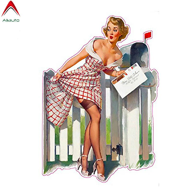 Наклейки на автомобиль Aliauto в стиле ретро сексуальные наклейки с красной