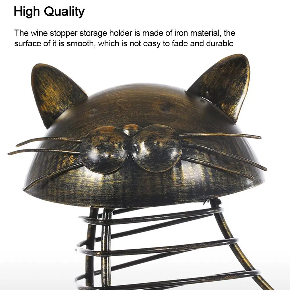 Винная стойка в форме кошки пробковый контейнер держатель для бутылок вина