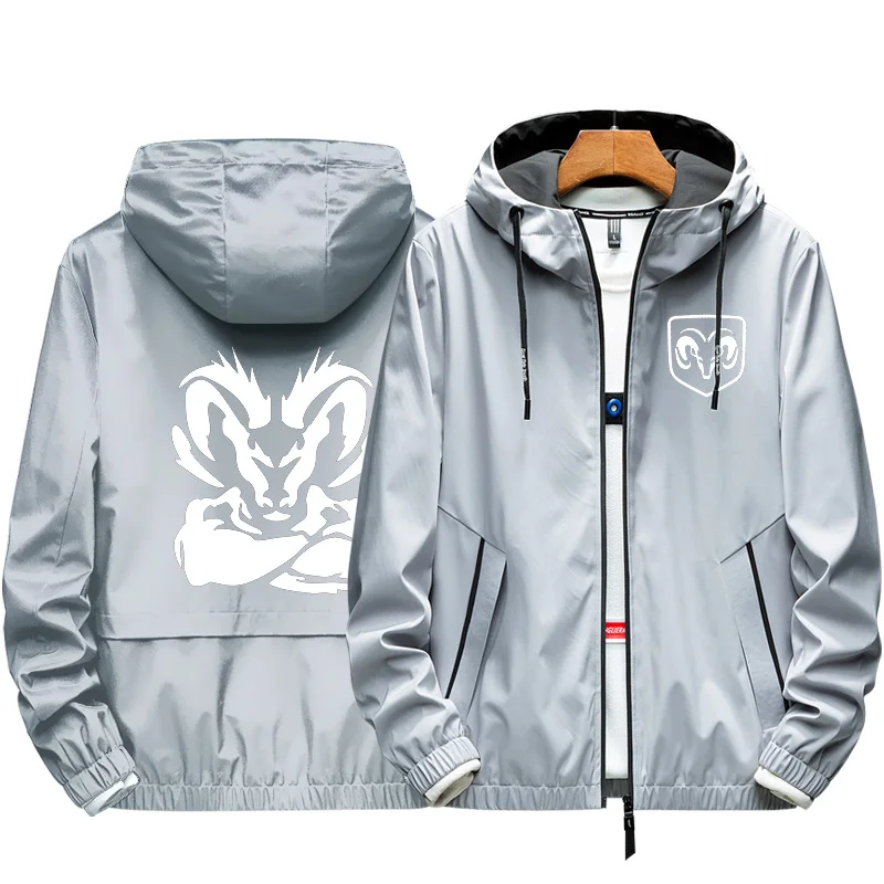 

2021 Spring Autumn Bomber Jacket Dodge Men's Zipper Coat Elastic Casual Windbreaker Sports Men Outdoor Clothing Top