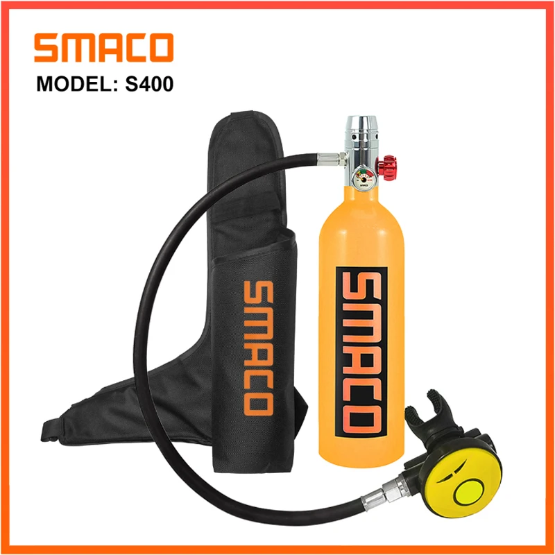 1L Scuba Oxygen Cylinder Diving Air Tank Respirator Breathing Equipment Protective Pouch Refill Adapter Snorkeling | Спорт и