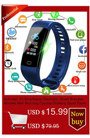 Schnoah Смарт-часы для мужчин и женщин спортивные часы Montre Homme Reloj Inteligente Mujer Facebook уведомления о сообщениях фитнес-часы