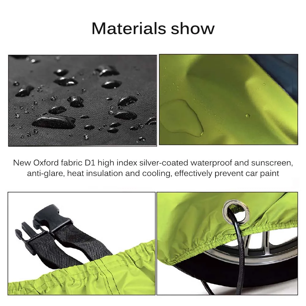 

XL Motorcycle Cover Universal Outdoor Uv Protector All Season Waterproof Bike Rain Dustproof Motor Scooter Cover Heat Insulation