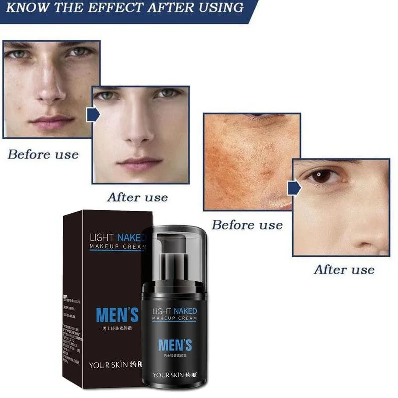 Men's Face BB Cream Oil-control Men Lift Anti Acne Pores Day Whitening Firming Shrink Moisturizing |