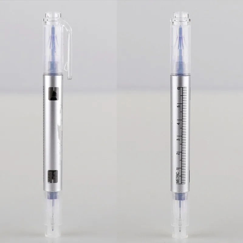 

Surgical Skin Marker Pen Double-head Eyebrow Marker Pen Blue Tattoo Body Measuring Ruler Microblading Positioning Tools T0387