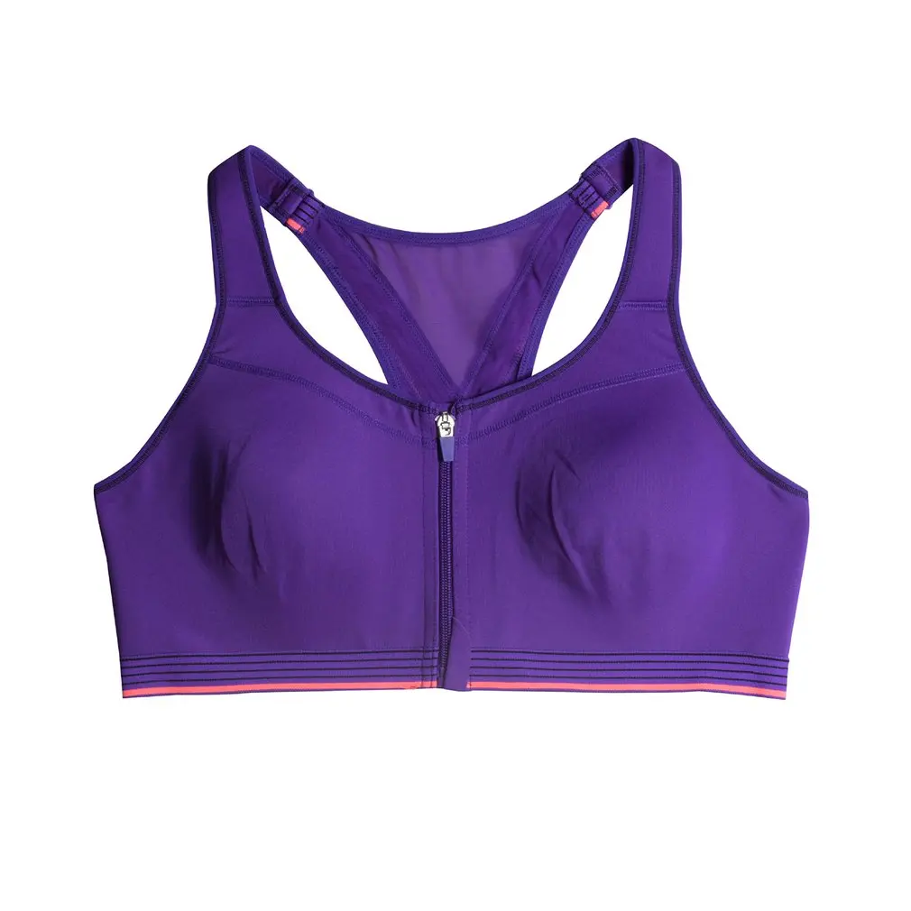 Breathable Comfortable Underwear Large size zipper sports vest bra steel ring-free Women 08S | Спорт и развлечения
