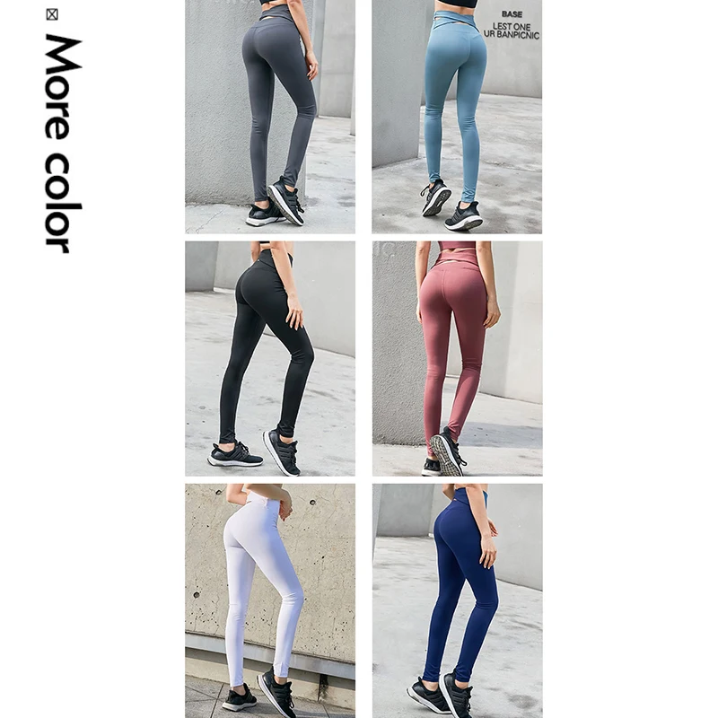 Спортивные бесшовные леггинсы с высокой талией эффектом пуш ап спортивные