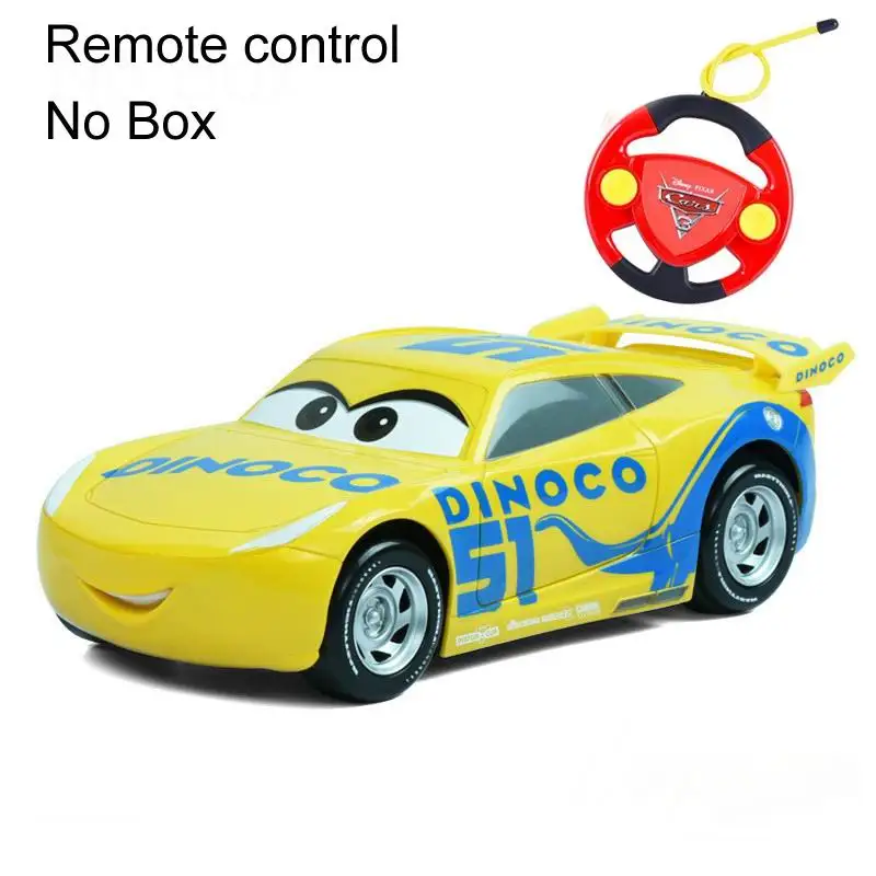 yellow remote no box Disney Pixar машина 22 см Jackson Storm автомобиль с дистанционным управлением для детей Молния Маккуин игрушечный автомобиль оттягивающийся автомобиль Круз Рамирез игрушечный транспорт - Цвет: yellow remote no box