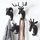 Настенный крючок в винтажном стиле, рога оленя для подвешивания одежды, шляпы, шарфа, ключей, рога оленя, вешалка, настенное украшение