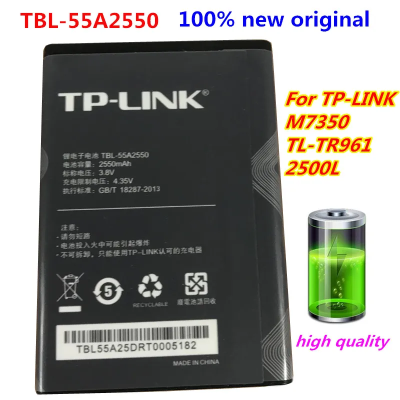 

Original 100% NEW 2550mAh TBL-55A2550 Battery For TP-LINK M7350 TL-TR961 2500L WIFI Batteries