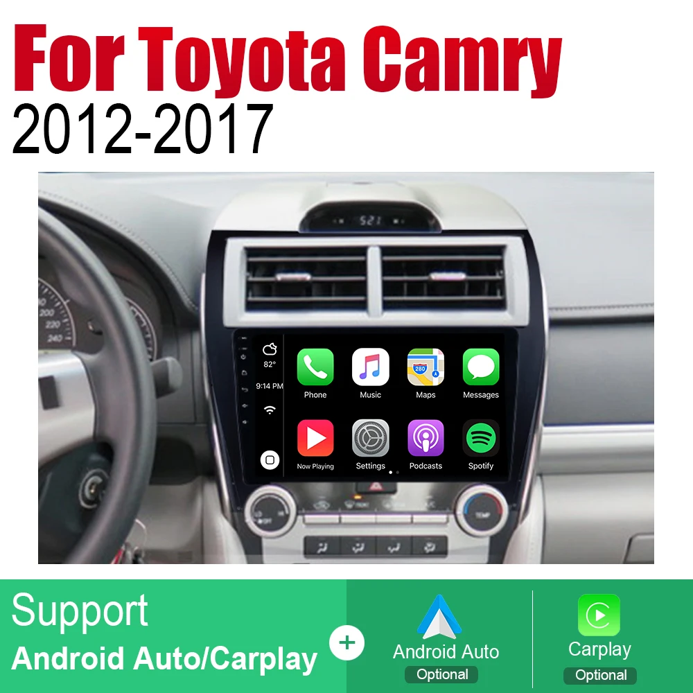 Автомагнитола 2 Din Android Автомобильный плеер для Toyota Camry 2012 2013 2014 2016 2015 2017