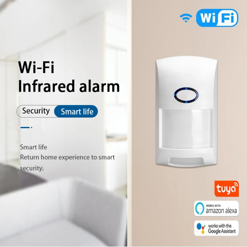 Tuya Smart WiFi Infrared Detectors Motion Sensor Alarm Compatible With APP Life Work Alexa Google Home |